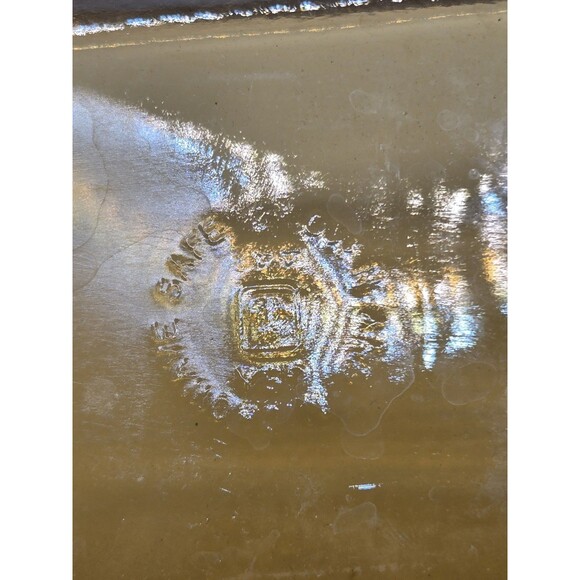 1 Anchor Hocking   Small Amber BAKING LOAF PAN BOWL  USA - Picture 3 of 9